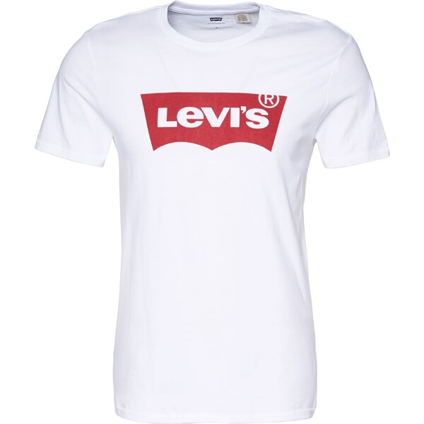 LEVIS Tričko Graphic Set-In Neck Tee červená / biela 14686600