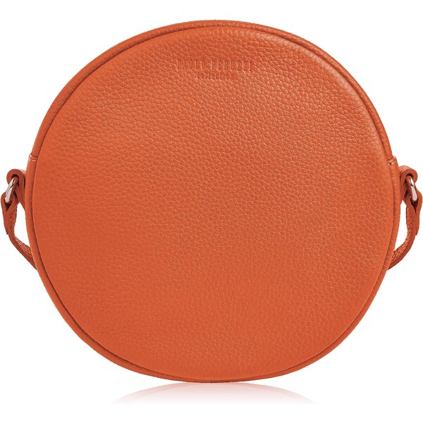 PAOLO PERUZZI Malá kožená kabelka na rameno IN-63-OR | oranžová IN-63 46327332