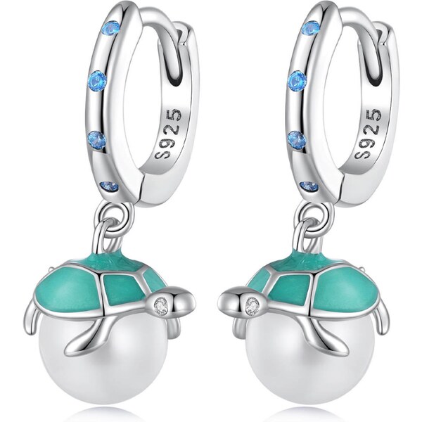 Olivie Strieborné náušnice Korytnačia hojdačka 7879 46749885