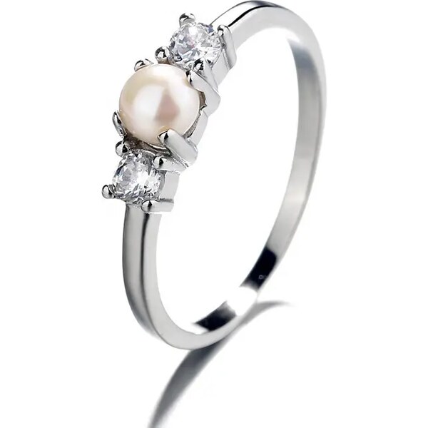 MAJYA Strieborný prsteň s perlou MARIA 10037/6 64581391