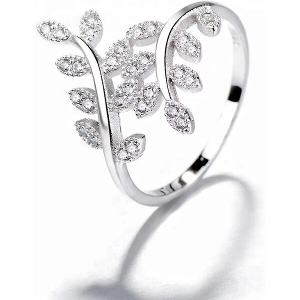 MAJYA Strieborný prsteň z vetvičiek zirkónový KESIA 10058/6 64581372