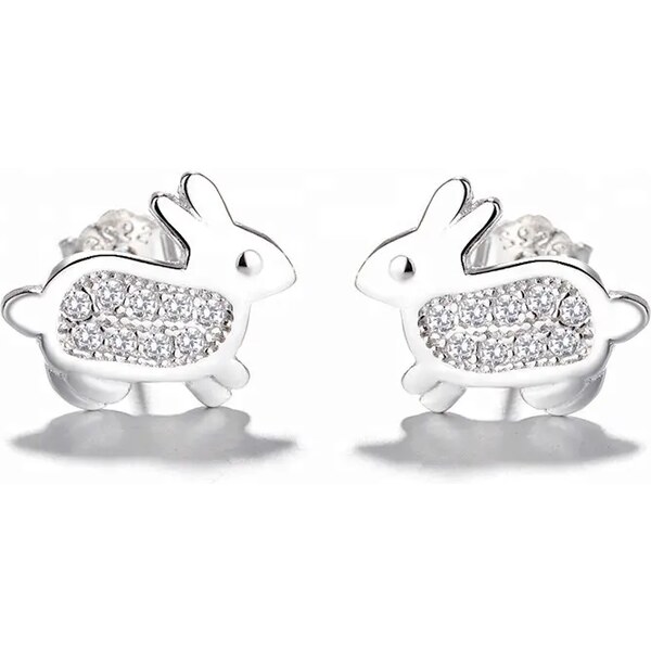 MAJYA Strieborné náušnice BUNNY 10143 64581626