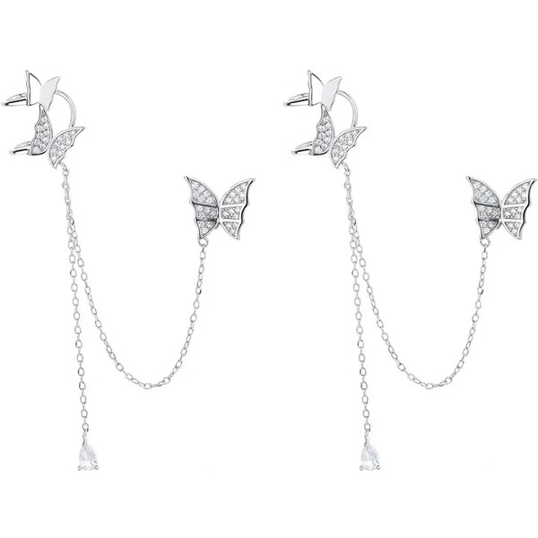 MAJYA Strieborné náušnice BUTTERFLY 10131 64581615