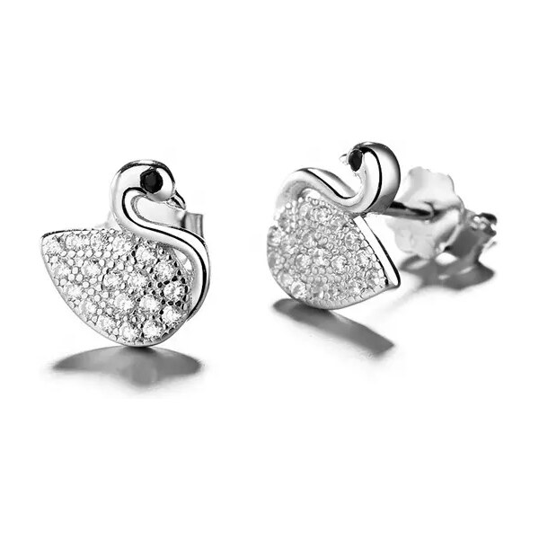 MAJYA Strieborné náušnice LABUŤ 10148 64581631