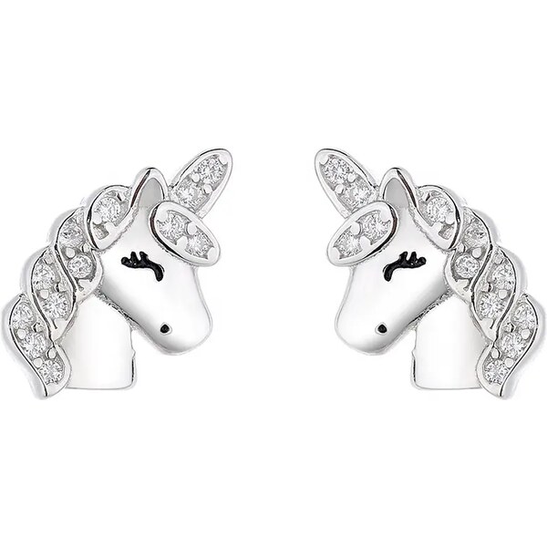 MAJYA Strieborné náušnice UNICORN 10151 64581634