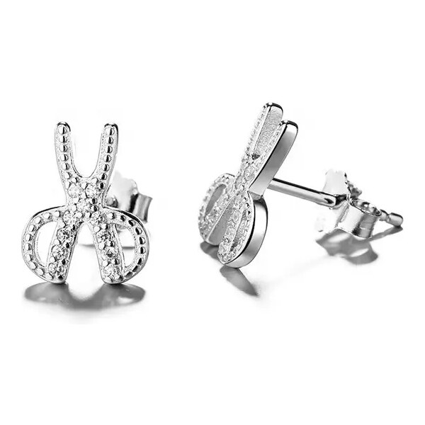 MAJYA Strieborné náušnice NÔŽKY 10171 64581652