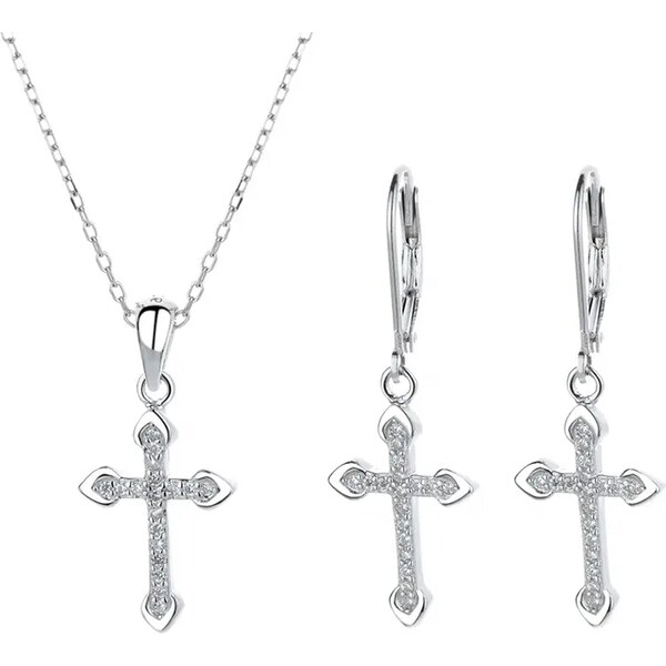 MAJYA Strieborný set šperkov CROSS 10125 64581610