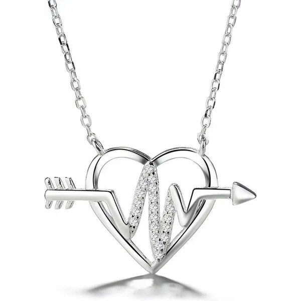 MAJYA Strieborný prívesok s retiazkou KATHLEEN 10264 64581705