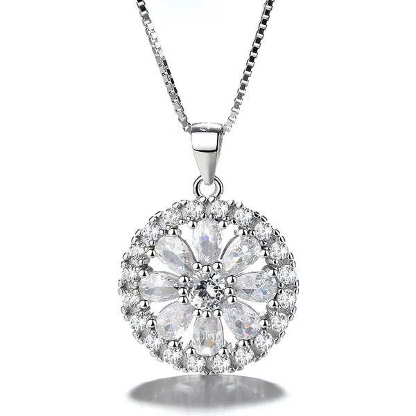 MAJYA Strieborný prívesok s retiazkou MEGAN číre zirkóny 10224 64756354