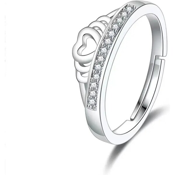 MAJYA Strieborný nastaviteľný prsteň LEA 10357 64581463