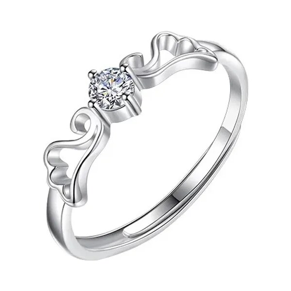 MAJYA Strieborný nastaviteľný prsteň ANGELIA 10363 64581504