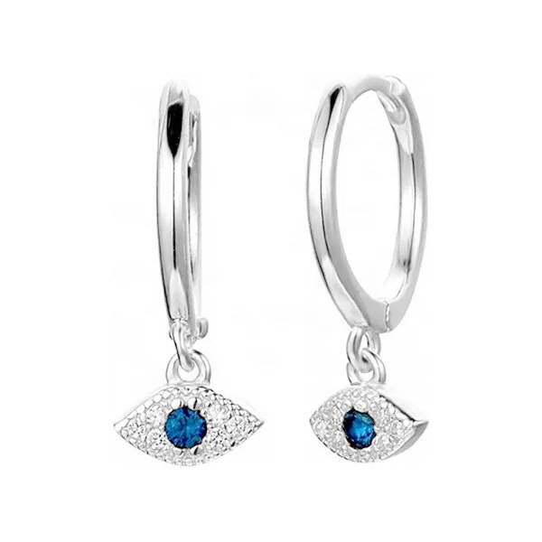 MAJYA Strieborné náušnice BLUE EYE 10369 64581508