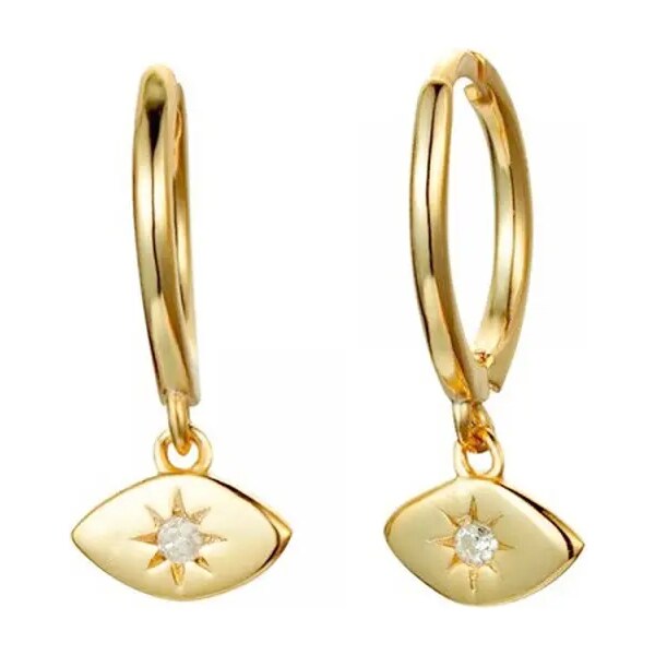 MAJYA Strieborné náušnice IRIS pozlátené 10409 64581535