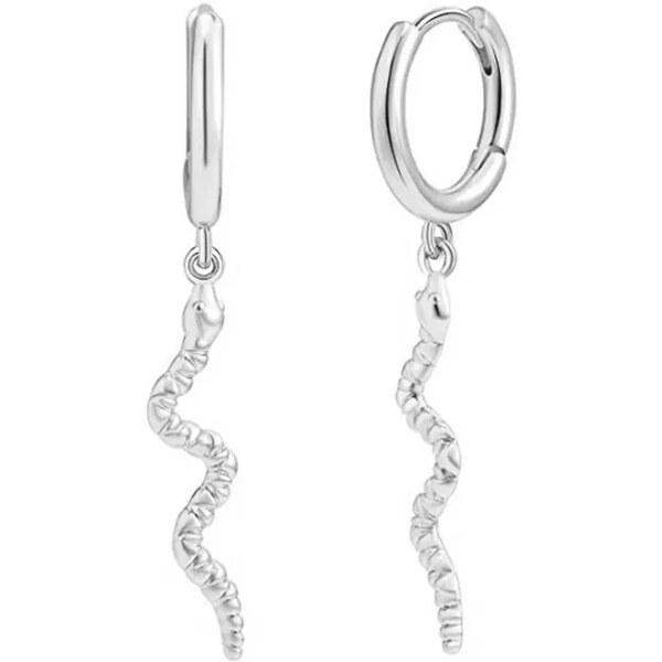 MAJYA Strieborné náušnice SNAKE 10400 64581527