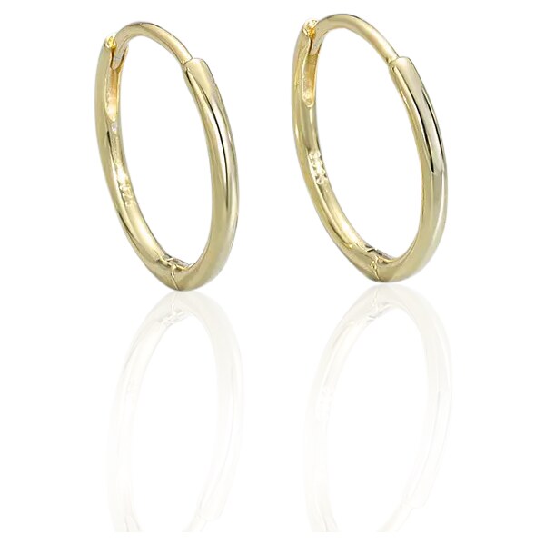 MAJYA Strieborné náušnice KARIN 10 mm pozlátené 10438 64581538