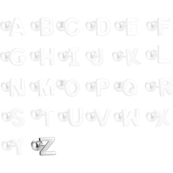 MAJYA Strieborné náušnice PÍSMENO Z 10416 64581742