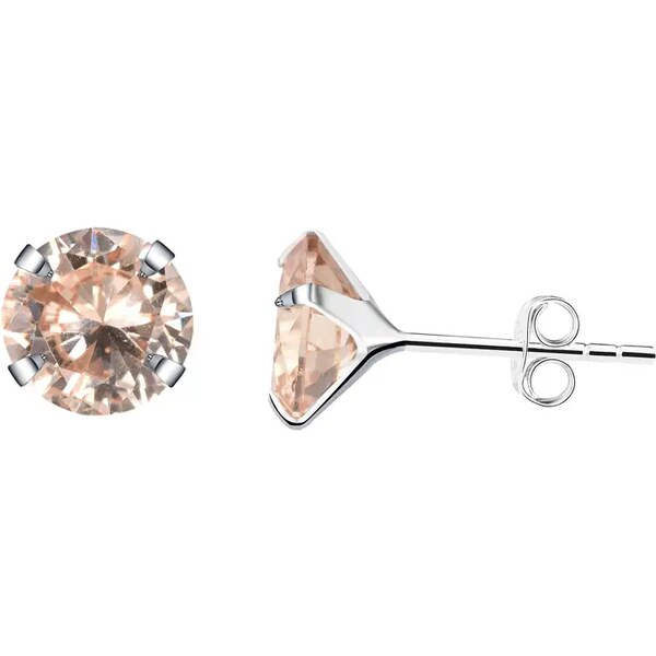 MAJYA Strieborné náušnice CHAMPAGNE 10499 64581218