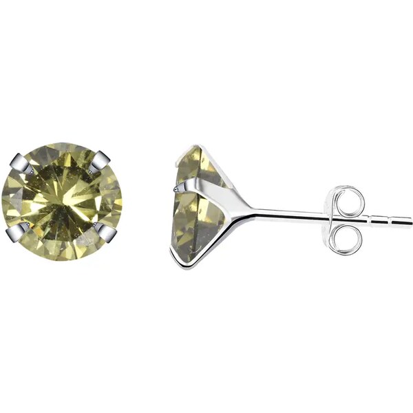 MAJYA Strieborné náušnice GREEN 10502 64581798