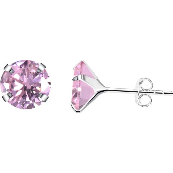 MAJYA Strieborné náušnice PINK 10509 64581805