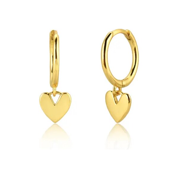 MAJYA Strieborné náušnice LINDA pozlátené 10397 64581555