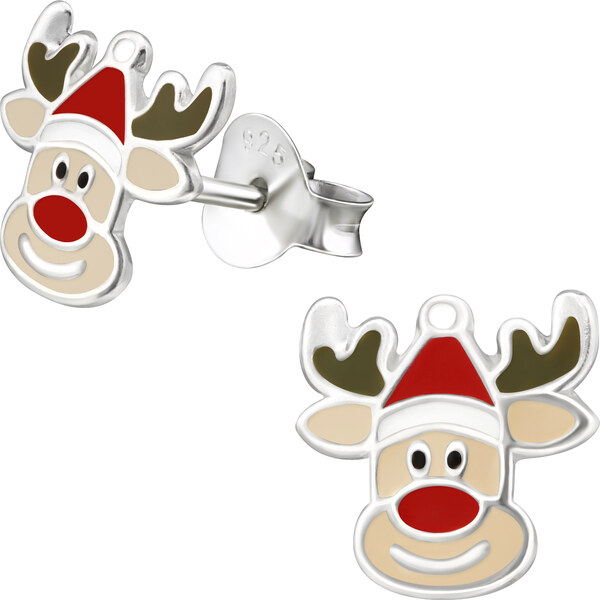 MAJYA Strieborné náušnice VIANOČNÝ SOB 10578 64581220