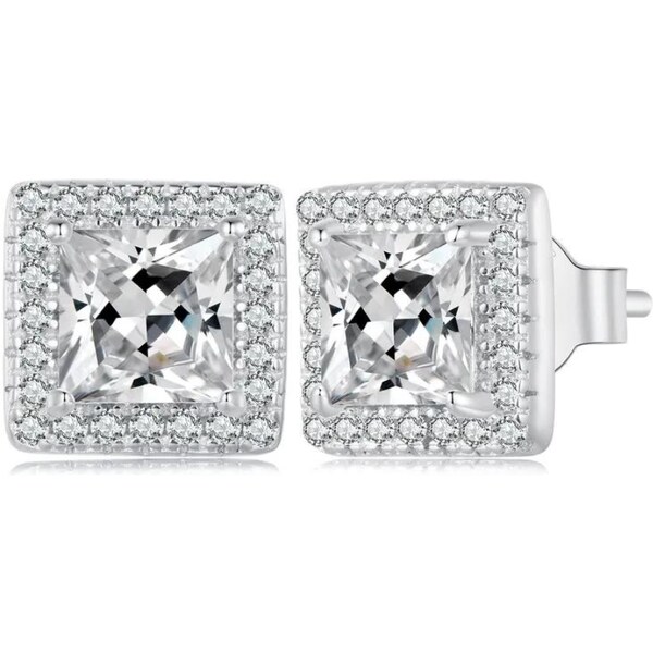 Olivie Strieborné náušnice ŠTVOREC 7885 46749891