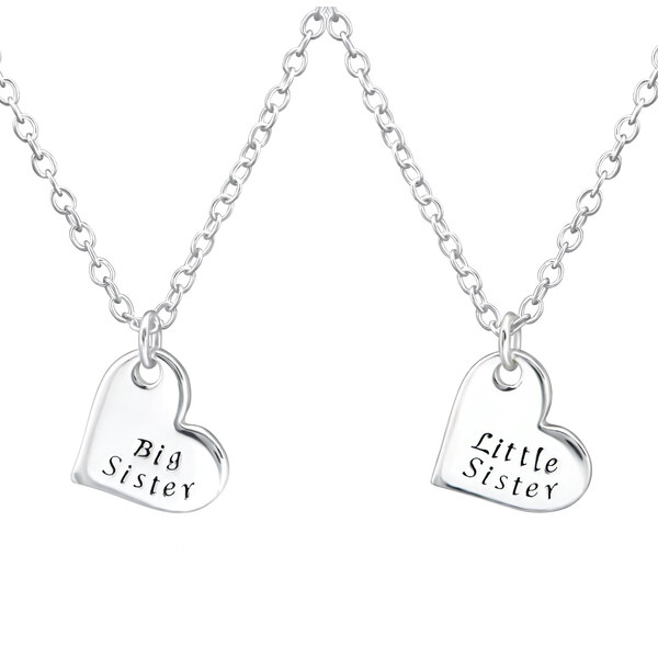 MAJYA Strieborný set retiazok SESTRY NAVŽDY 2ks 10591 64581250
