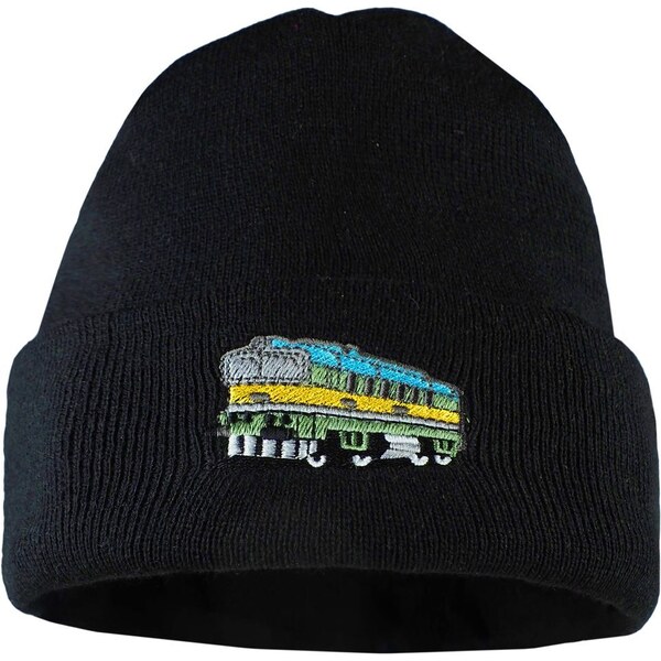 Bontis Pletená čiapka s výšivkou Vlak 46350536