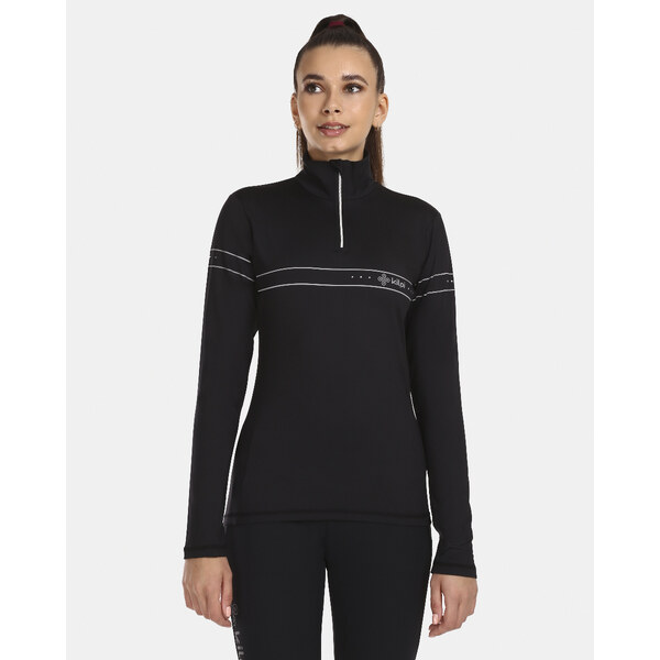 Dámske funkčné tričko s golierom Kilpi LEEMA-W čierna 46349602