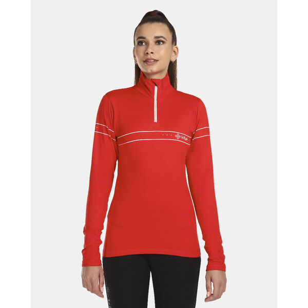 Dámske funkčné tričko s golierom Kilpi LEEMA-W červená 46349604