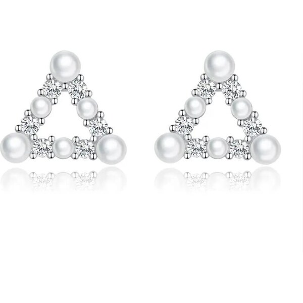 Olivie Strieborné náušnice TROJUHOLNÍK 7887 46749893