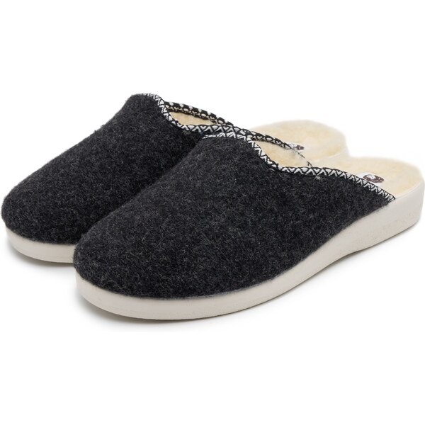 Vlnka Dámske vlnené papuče tmavo sivá veľkosti obuvi - dospelí 36 46350850