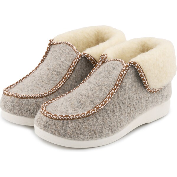 Vlnka Dámske vlnené papuče sivá veľkosti obuvi - dospelí 42 46494279