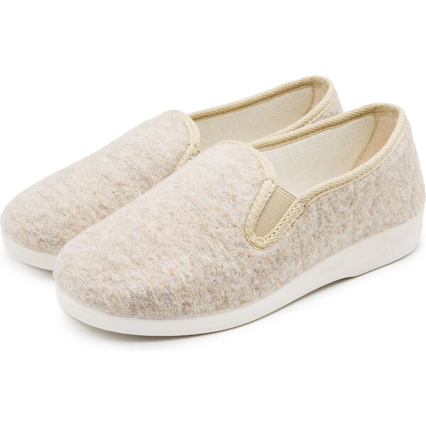 Vlnka Papuče z vlneného filcu béžová veľkosti obuvi - dospelí 42 65061852