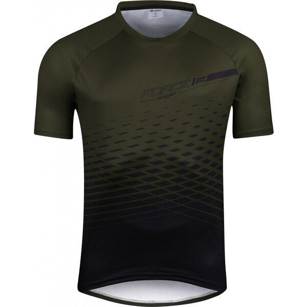 Force dres mtb angle, krátky rukáv, army 60928449