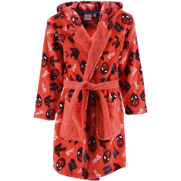 SunCity Detský coral fleece župan s kapucňou Spidey 46356742