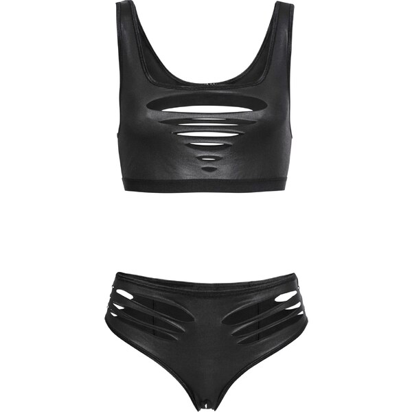 bonprix Podprsenka + nohavičky s prestrihom (2-dielna sada) mokrý 46381622