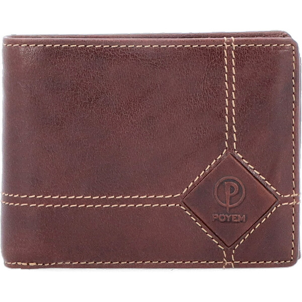 Pánska kožená peňaženka Poyem hnedá 5231 Poyem H 46364945