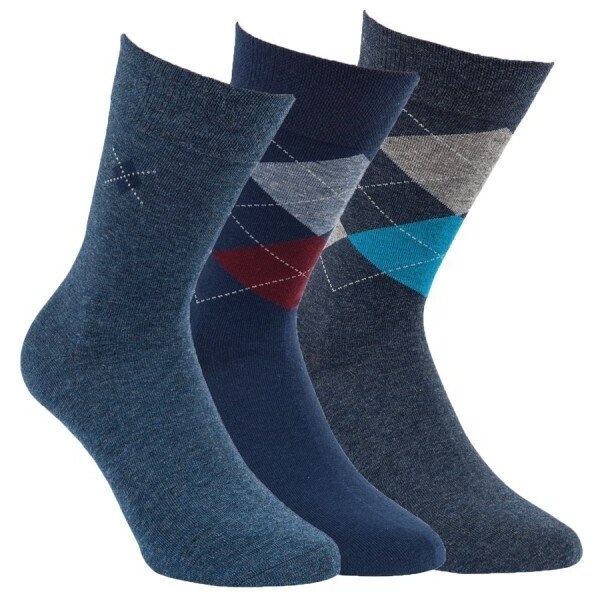 Pánske bavlnené módne farebné vzorované ponožky RS Mix farieb 39-42 3 46365729