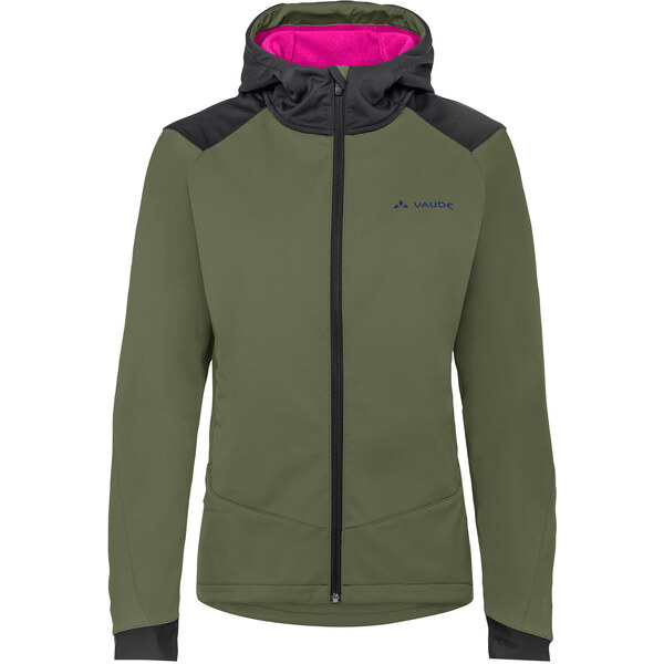 Vaude Qimsa Softshell cyklistická bunda, dámska, zelená cédrová 46366074