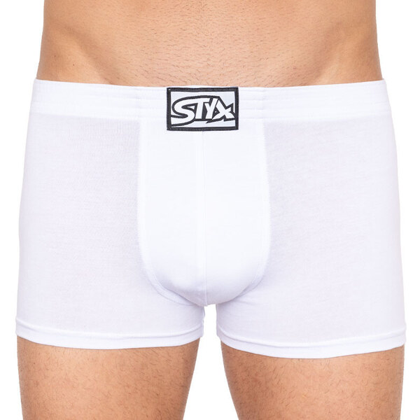 5PACK pánske boxerky Styx klasická guma biele (5Q1061) 48516384