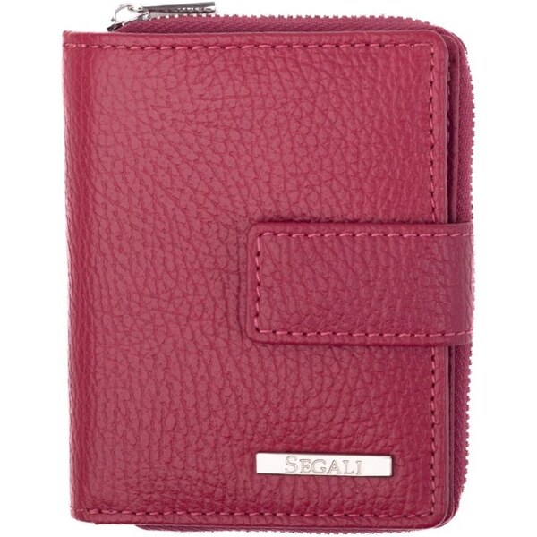 SEGALI Dámska kožená peňaženka SG-27618 růžová 46383025