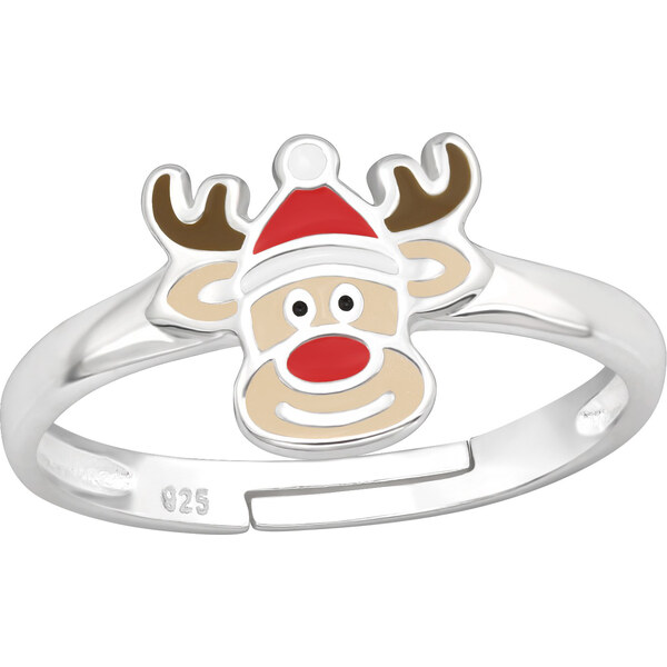 MAJYA Strieborný nastaviteľný prsteň VIANOČNÝ SOB II 10597 64581223