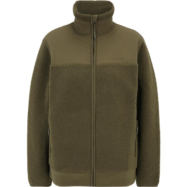Kapten & Son Mikina Teddy Fleece kaki 54269414