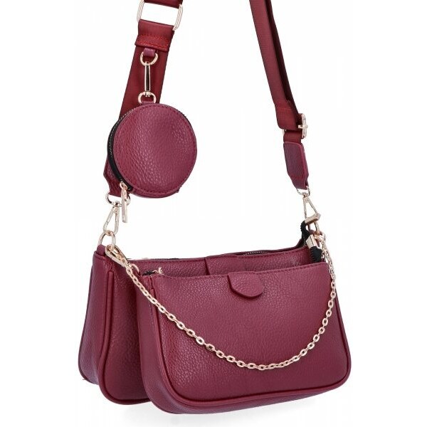 Dámská kabelka listonoška Herisson bordová 1652H2023-73 46408272