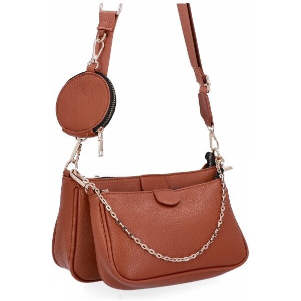 Dámská kabelka listonoška Herisson hnedá 1652H2023-73 46408275