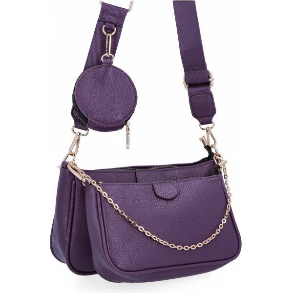 Dámská kabelka listonoška Herisson fialová 1652H2023-73 46408276