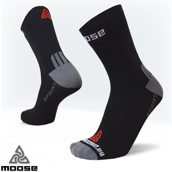 SPRINT ľahké bežecké ponožky Moose Čierna XS 1 pár 47518156