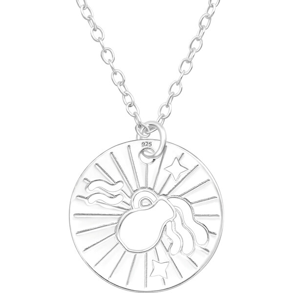 MAJYA Strieborný prívesok s retiazkou VODNÁR v kruhu 10610 64581267