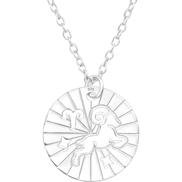 MAJYA Strieborný prívesok s retiazkou BERAN v kruhu 10612 64581268